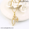 30519 xuping 2018 hot sale jewelry elegant style leaf shape fashion pendant